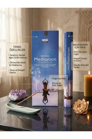 Darshan Meditation (Meditasyon) Çubuk Tütsü 20 Adet