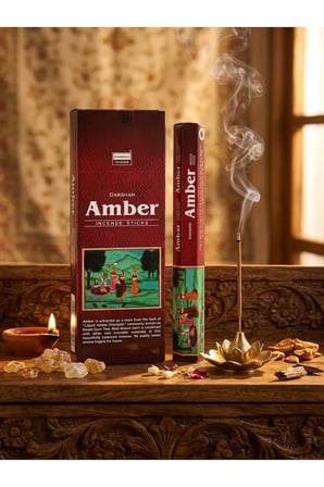 Darshan Amber (Kehribar) Aromalı Çubuk Tütsü 20 Adet