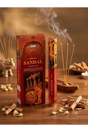 Darshan Sandal Ağacı (Sandalwood) Çubuk Tütsü 20 Adet