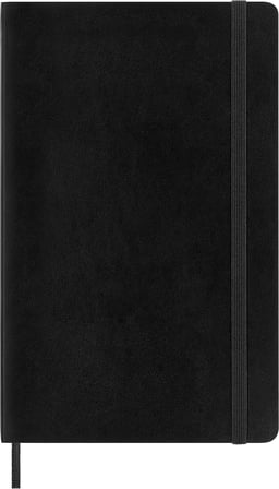 Moleskine Large Boy Yumuşak Kapak Çizgili Defter Siyah /