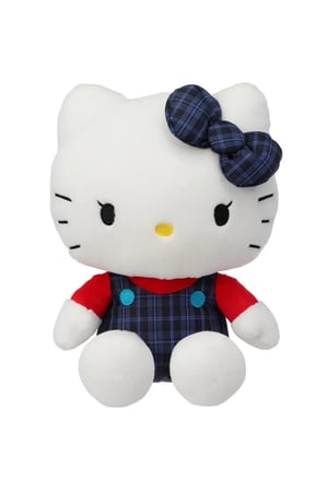 MINISO Sanrio Lisanslı Hello Kitty Peluş Oyuncak 35 Cm – Oturan Yumuşacık Kıyafetli Tasarım