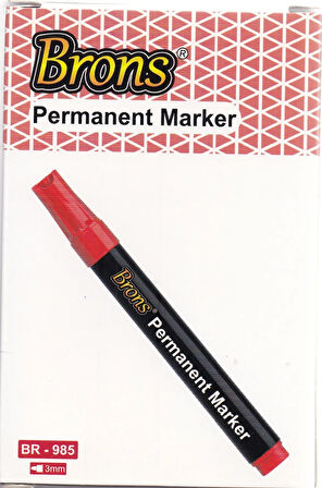 KEÇELİ KALEM-KOLİ KALEMİ- BRONS PERMANENT MARKER( 12Lİ KUTU )