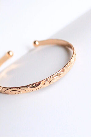 Desenli Gold Bileklik
