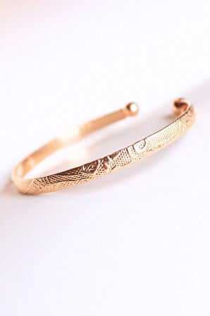 Desenli Gold Bileklik