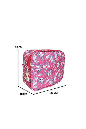 Relaxion İlkokul Okul Sırt Çantası Beslenme Çanta ve Kalem Kutusu Seti