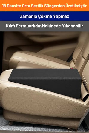 Dizanor Araç Arka Koltuk Doldurma ve Dengeleme Minderi (Bütün Araba Modelleri İle Uyumludur)
