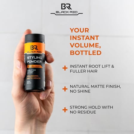 BLACK &amp; RED Saç Şekillendirici Toz Wax Hacimli Görünüm - Matte Volume Styling Powder Wax - 20G