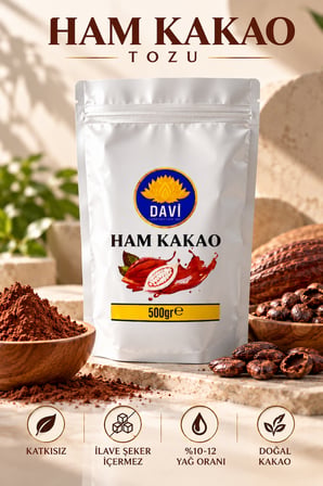 Ham Kakao Tozu 500 Gr – Katkısız Doğal Kakao Tozu – Raw Cacao Powder
