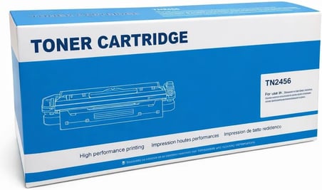 Brother TN-2456 Uyumlu Muadil Toner, Yüksek Baskı Kalitesi, Uzun Ömürlü, Çipli, Lazer Yazıcı Kartuşu, Ofis Ev Okul İçin, Profesyonel Kalite (Siyah)
