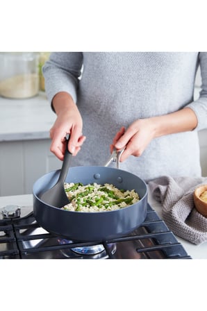  GreenPan Silikon Derin Kaşık Gri | Platinum Silicone | BPA İçermez | 200°C Isıya Dayanıklı |