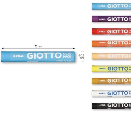 Giotto Olio Silindir 24lü Yağlı Pastel Boya
