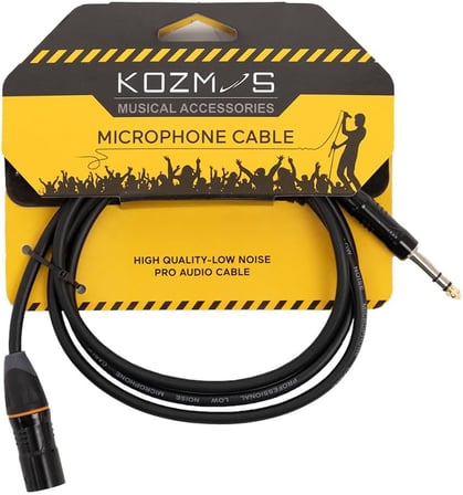KCL-061-1.5M XLR-TRS 635mm Stereo 1.5M Kablo