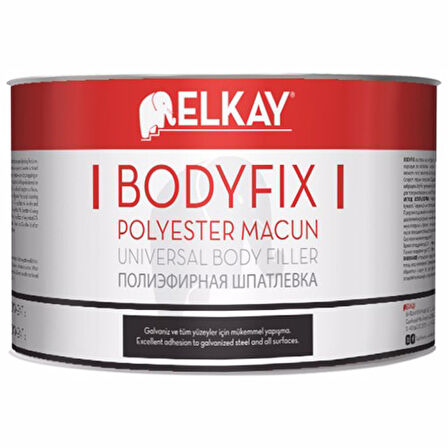 ELKAY Polyester Çelik Macun + Sertleştirici Dolgu Macunu 1000 gr