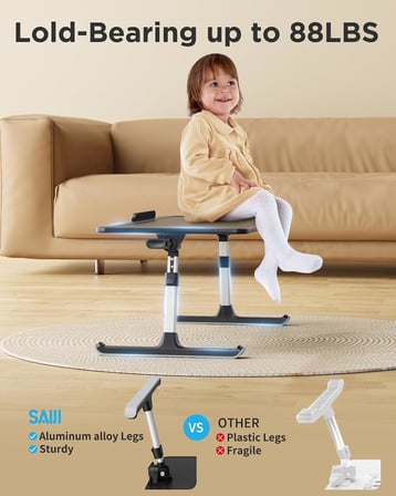 Bix AL30 Ayarlanabilir Laptop Standı Ergonomik Tasarım 17 İnç Uyumlu Taşınabilir Masa Siyah