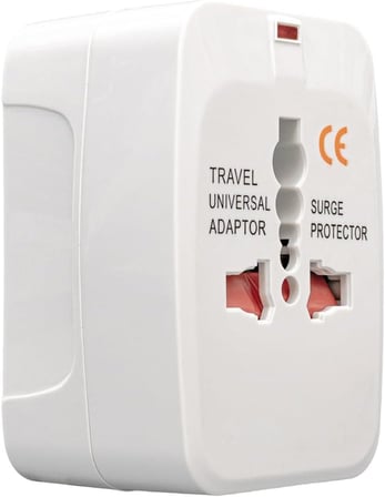 Evrensel Seyahat Adaptörü, Priz Çevirici Dönüştürücü, 150+ Ülke Uyumlu, Tip A/B/C/G/I, Beyaz, Kompakt Tasarım, 110V 250V Uyumlu (1ADET)