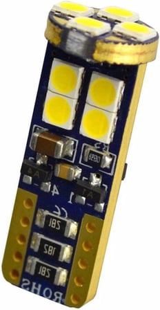 12 Ledli Park Plaka Tavan Ampulü T10 Led Dipsiz W5W Canbus - BEYAZ