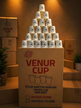 Karton bardak 180 ml sızdırmaz garantili 3000 adet (üç bin adet)