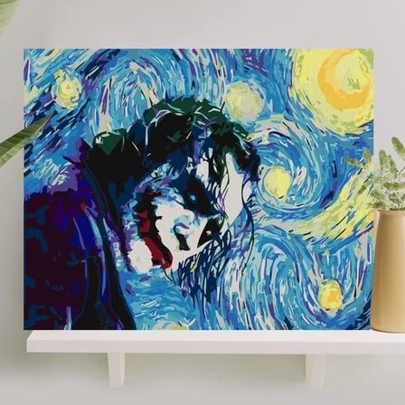 Sayılarla Boyama Tuval Seti Fırça Boya Dahil (Çıtalı) 40x50 CM - Joker