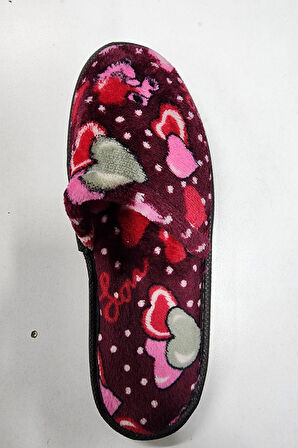 Kadın Önü Kapalı Yıkanabilir Puf Dikişli İçi Süngerli Kışlık Çeyiz Bohça Misafir Ev Terliği 253