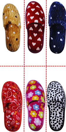 Kadın Önü Kapalı Yıkanabilir Puf Dikişli İçi Süngerli Kışlık Çeyiz Bohça Misafir Ev Terliği 253