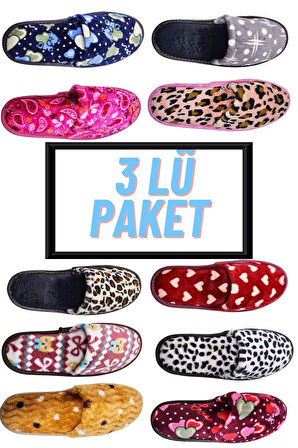 Kadın Önü Kapalı Yıkanabilir Puf Dikişli İçi Süngerli Kışlık Çeyiz Bohça Misafir Ev Terliği 253