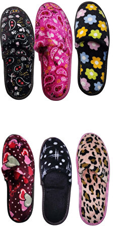 Kadın Önü Kapalı Yıkanabilir Puf Dikişli İçi Süngerli Kışlık Çeyiz Bohça Misafir Ev Terliği 253