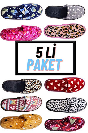 Kadın Önü Kapalı Yıkanabilir Puf Dikişli İçi Süngerli Kışlık Çeyiz Bohça Misafir Ev Terliği 253