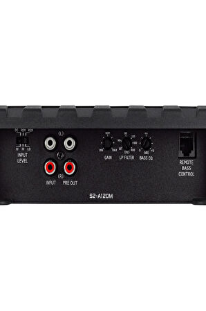 S2-A120M S-Serisi Mono Güç Amplifikatörü - RMS Güç Değerleri 1 x 1200 W @ 2 Ohm