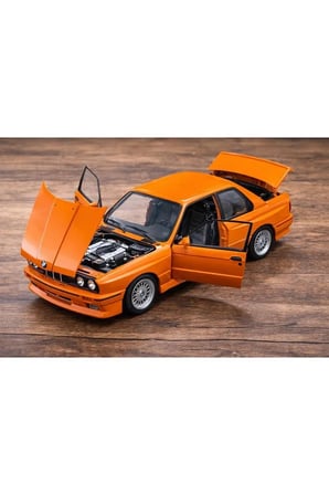 1988 BMW 3 SERIES M3 Turuncu (E30) BMW M3 WARSTEINER DİECAST ARABA BMW E30 MODEL