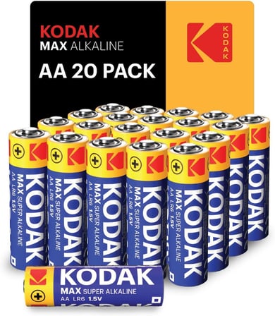 Kodak Max 20 Adet Alkalin Kalem Pil-AA-Shrink