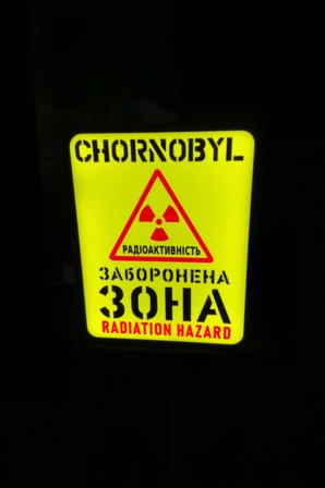 Çernobil Radyasyon Bölgesi Tasarımlı Dekoratif Aydınlatma (24x19cm)