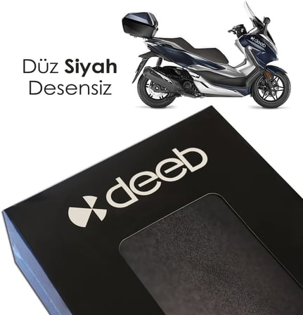 deeb Honda Forza 250 Kamuflaj Sele Kılıfı Örtüsü (Düz Siyah)