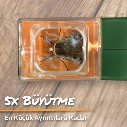HU-10 Bugview Tek El 5x Büyüteç