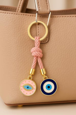 Simagift Simagift Nazar Boncuklu Anahtarlık Pembe