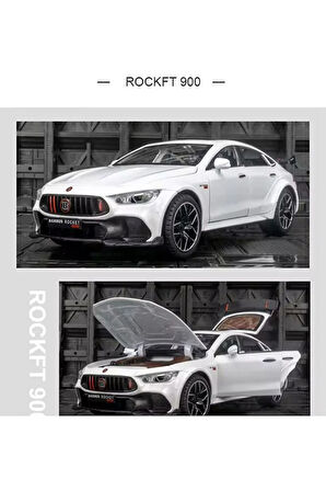 1:24 Brabus Rocket 900 Diecast Model Araba Mercedes Amg gtr Beyaz Diecast Model Araba Brabus