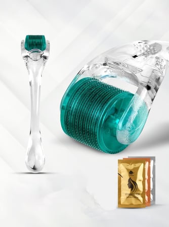 0,50MM 540 Iğneli Saç ve Cilt Bakım Dermaroller - Orijinal Titanyum Iğneli - Serum Seti Hediyeli