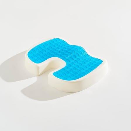 CoxyGel Serinleten Visco Oturma Minderi Jelli Ortopedik Coccyx Kuyruk Sokumu Minderi 45x34x7cm