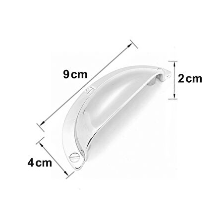 VANNI 64 MM BENT KROM