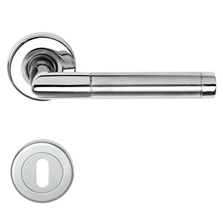 CONDI 103L SATEN KROM ROZETLI KAPI KOLU ROZETLİ WC (TK)