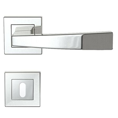 CONDI 1022K KROM ROZETLI KAPI KOLU KROM ROZETLİ ODA (TK)