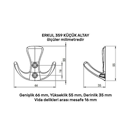 ERKUL 359 ALTAY KÜÇÜK ASKI KROM