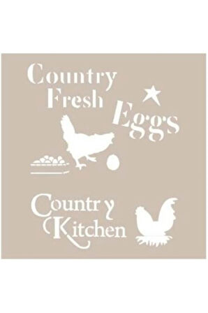 As428 Stencil Şablon 21x29 Cm