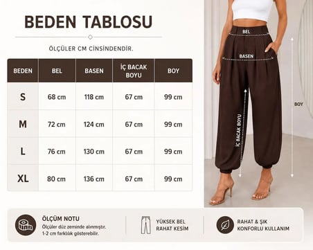 pile detaylı paçası lastikli bomber kumaş pantolon