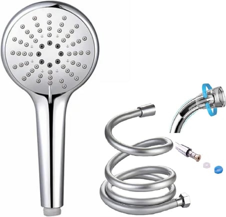 Bath Duş Seti / 3 Fonksiyonlu Duş Başlığı ve 175cm Duş Hortumu (Başlık ve Hortum Değişkenlik gösterebilir)