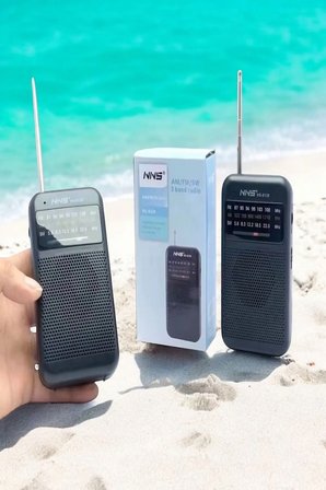 NS-8138 FM / AM / SW 3 Bant Deprem Çantasına Uygun Taşınabilir Cep Radyosu | Pilli Mini Radyo