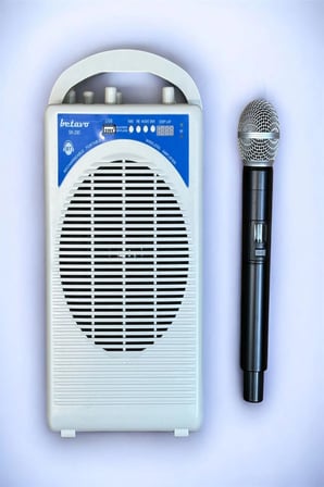 SK-290 Kablosuz Mikrofonlu Ses Amplifikatörü | Bluetooth USB MP3 | 30W Taşınabilir Rehber Amfisi