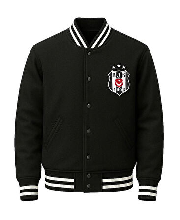 ERKEK ÇOCUK PAMUKLU BEŞİKTAŞLI KOLEJ CEKETİ - KABANI - MONT