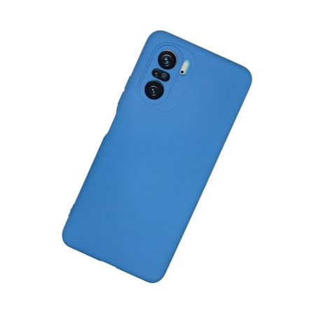 Xiaomi Poco F3 Kılıf Nano içi Kadife Silikon - Mavi