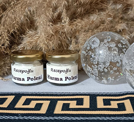 Saf Katkısız Hurma Poleni Cam Kavanoz 20 gr x 2 Adet