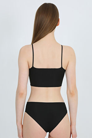 Yüksek Bel Basic Lazer Kesim Bikini Külot 3'lü Paket